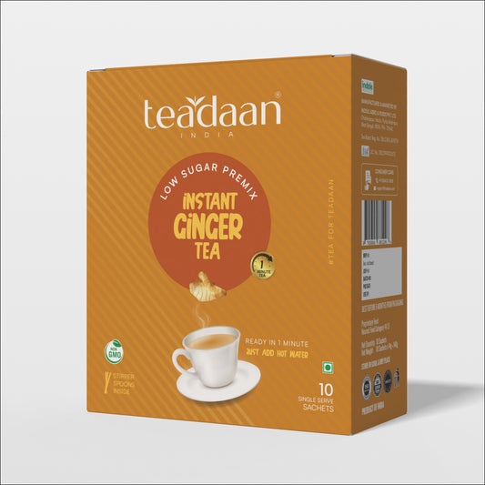 Teadaan Instant Ginger Tea Premix | Low Sugar